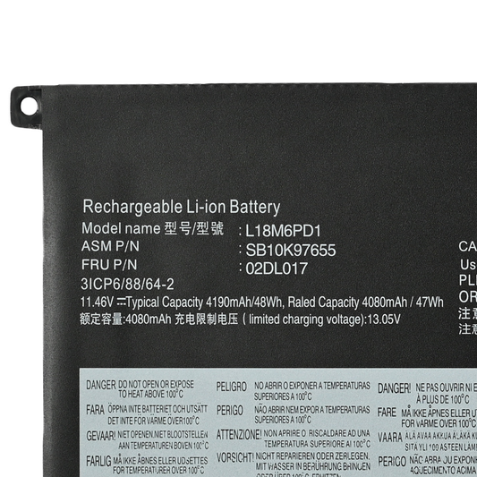 Baterija za laptop Lenovo X13, X390, X395 HQ2200 B