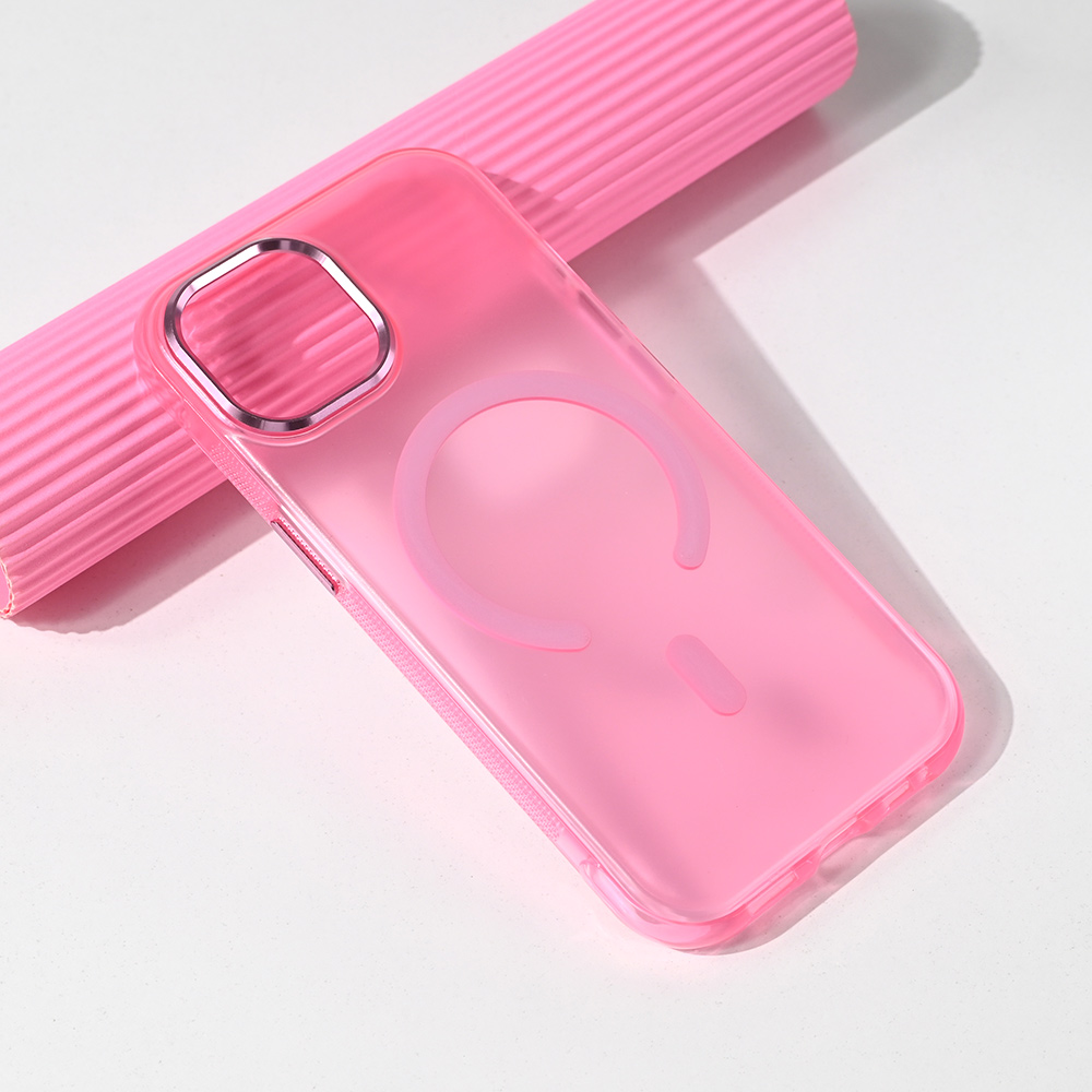 Torbica Magsafe Glow za iPhone 15 6.1 roze
