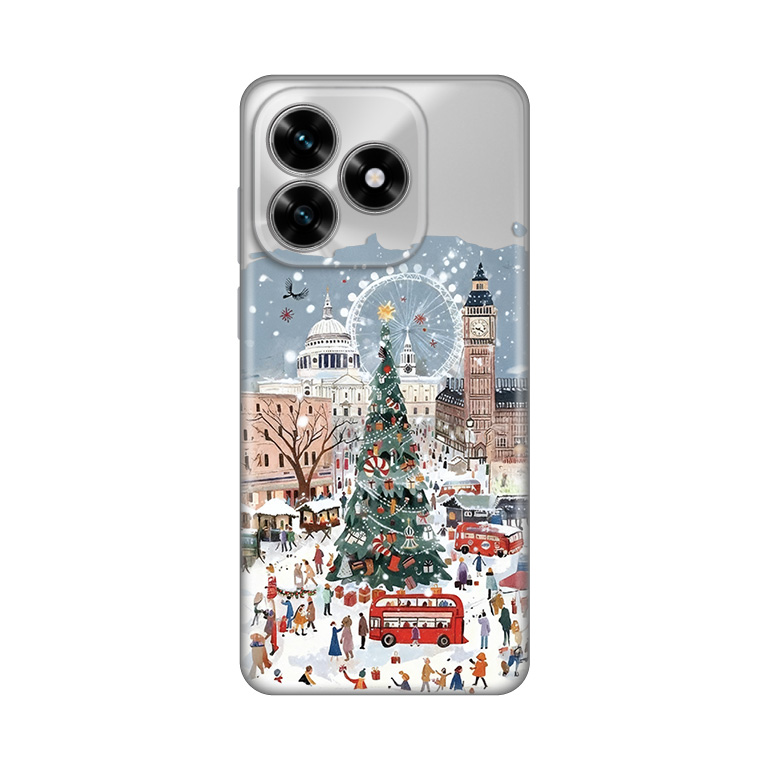 Torbica Silikonska Print Skin za Honor X5c Plus Christmas Town