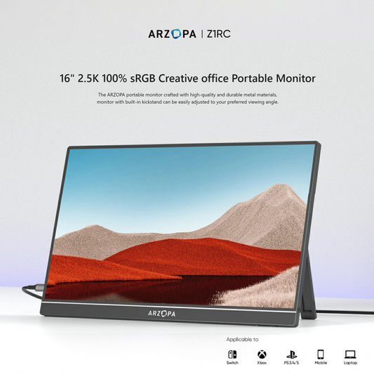 Eksterni prenosni monitor Arzopa Z1RC 16 inch Black 2.5K sRGB100