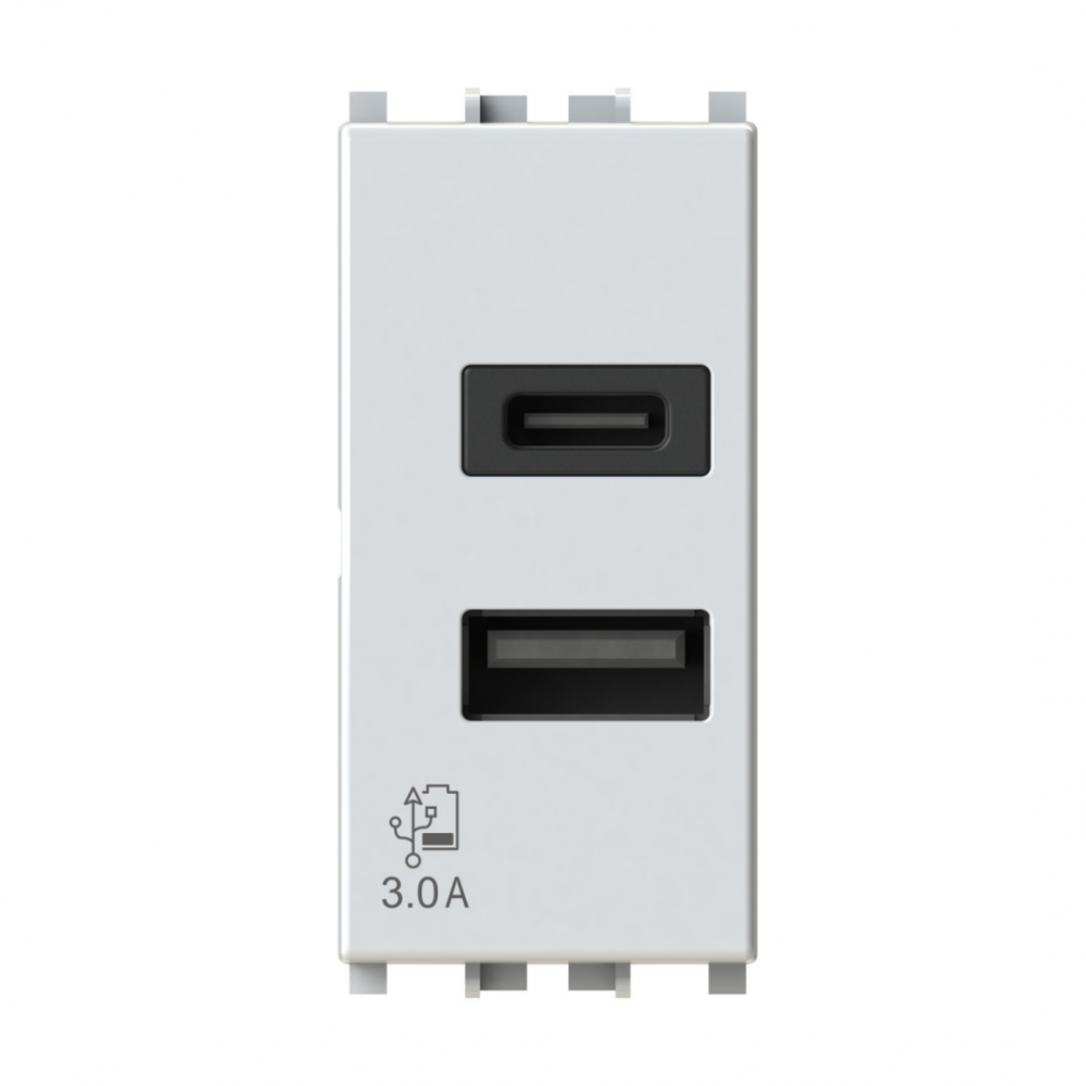 Uticnica USB CA 20W Vimar Arke bela 4B.V19B.USB.30
