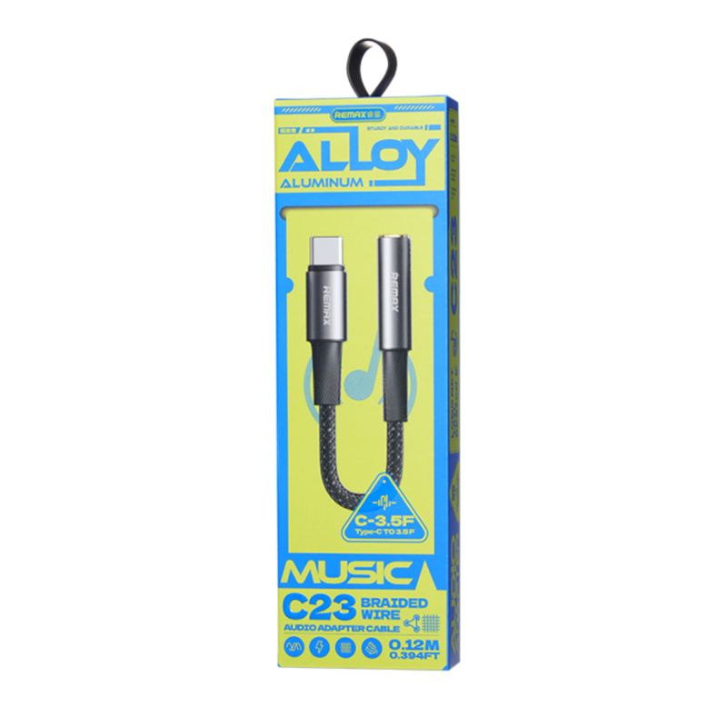 Adapter REMAX Velocity CB08 Type C na 3.5mm 0.12m