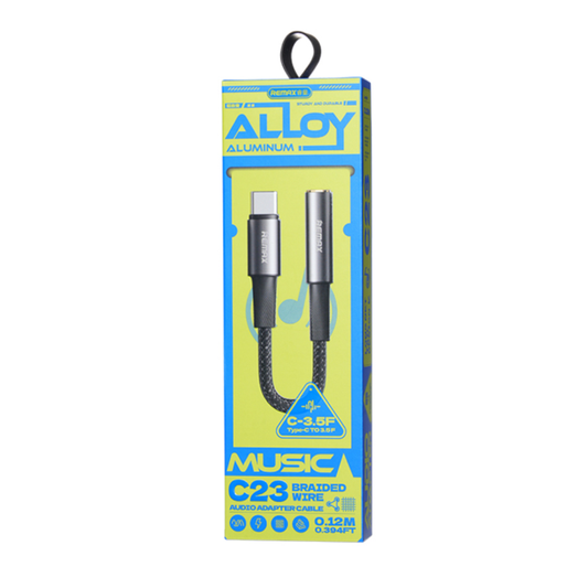 Adapter REMAX Velocity CB08 Type C na 3.5mm 0.12m