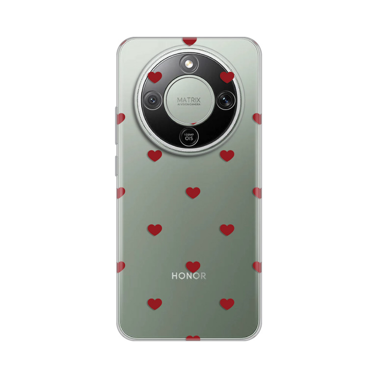Torbica Silikonska Print za Honor Magic 8 Lite Red Hearts