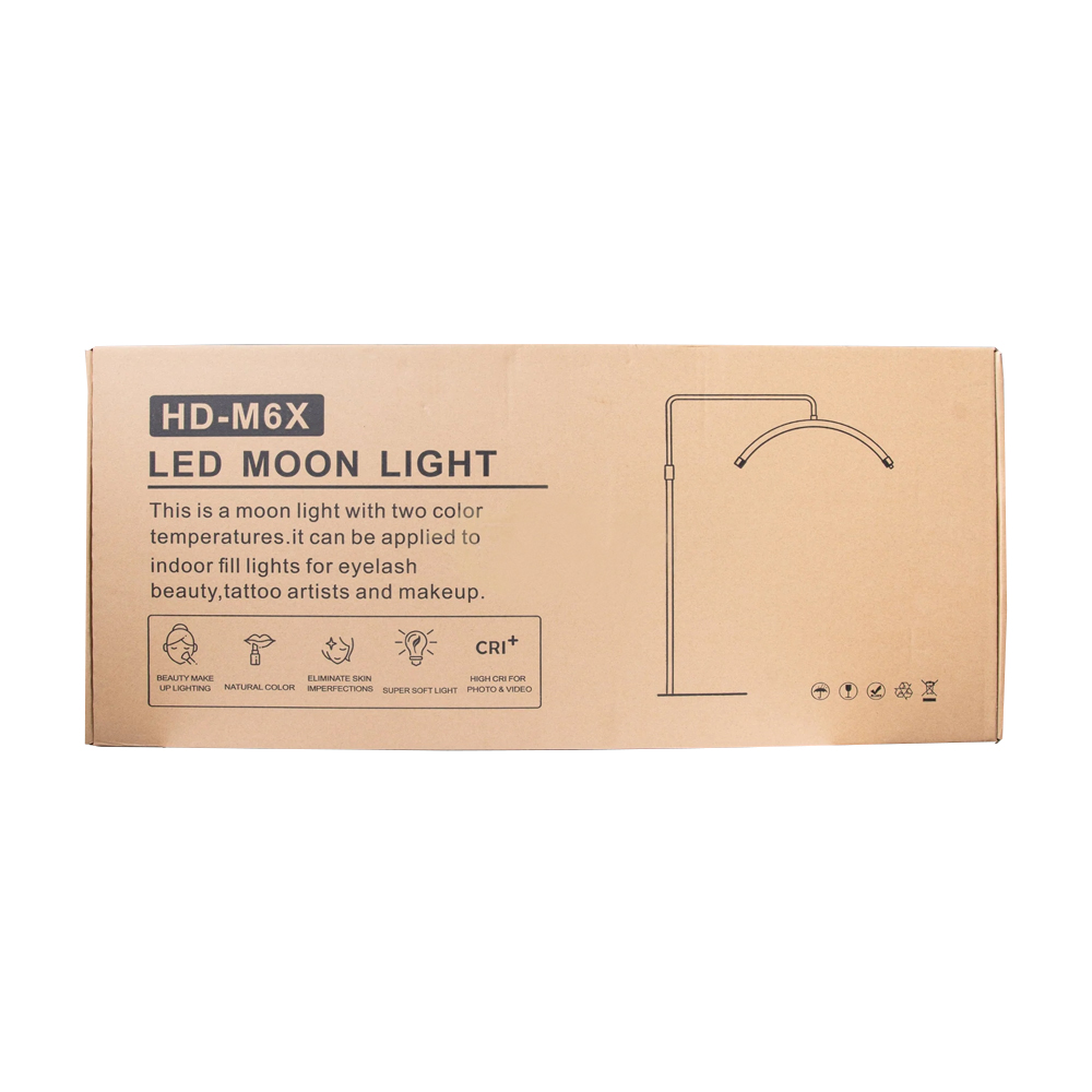 Podna LED lampa Half moon roze
