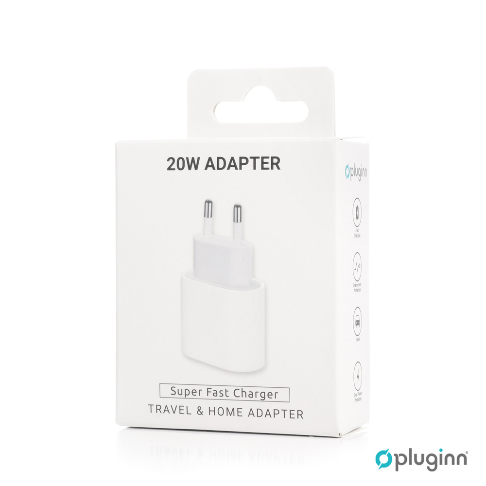 Kucni Punjac Pluginn AJ-20 A2347 EMC3621 PD Fast 20W za iPhone 11-14 beli CE