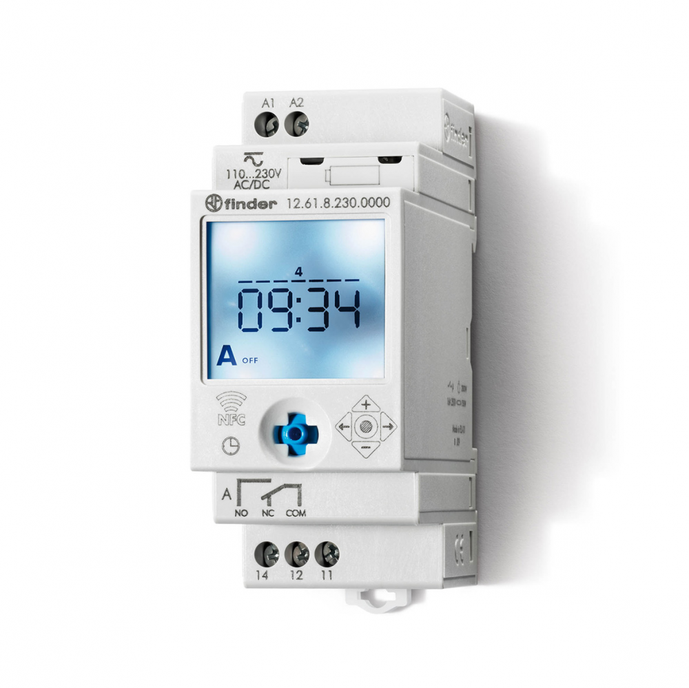 Digitalni tajmer, nedeljni, NFC programiranje 1CO/16A, 12.61.8.230.0000
