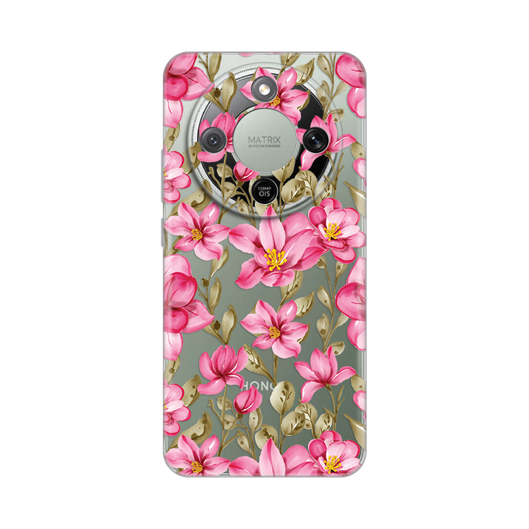Torbica Silikonska Print za Honor Magic 8 Lite Magnolia