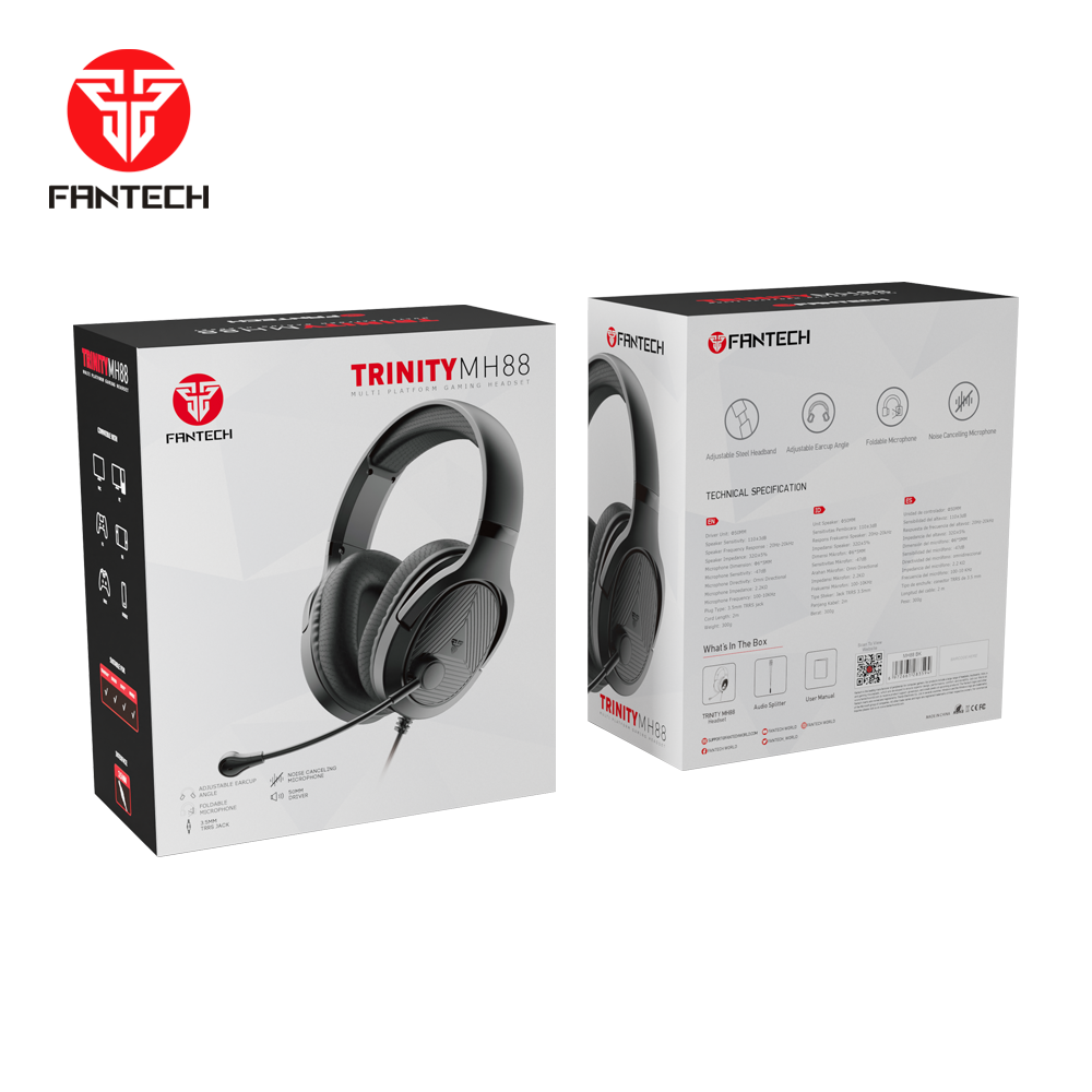Slusalice Gaming Fantech MH88 Trinity crne