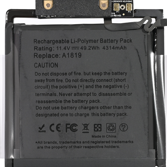 Baterija za laptop Apple Macbook A1706 - A1819 4314mAh HQ2200 M