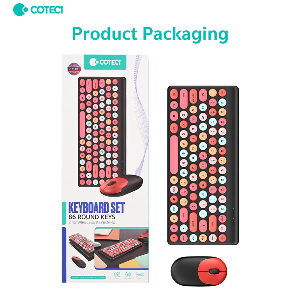 Combo mis i tastatura Coteci OF-053 crno crvena