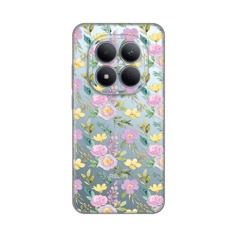 Torbica Silikonska Print Skin za Xiaomi Redmi Note 15 Pro 5G Soft Flowers