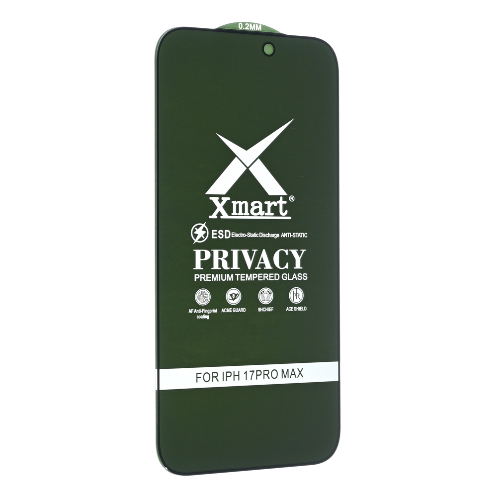 Zastitno staklo Tempered glass X mart 9D Privacy za iPhone 17 Pro Max 6.9