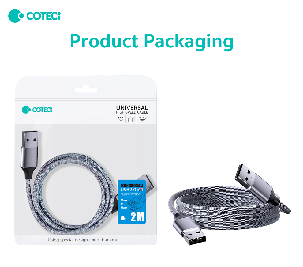 Kabl Coteci OF-067 USB nastavak 2.0 AM na AM 2m