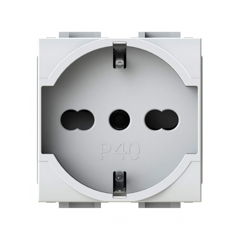 Uticnica P40 Vimar Plana bela 4B.V14.P40