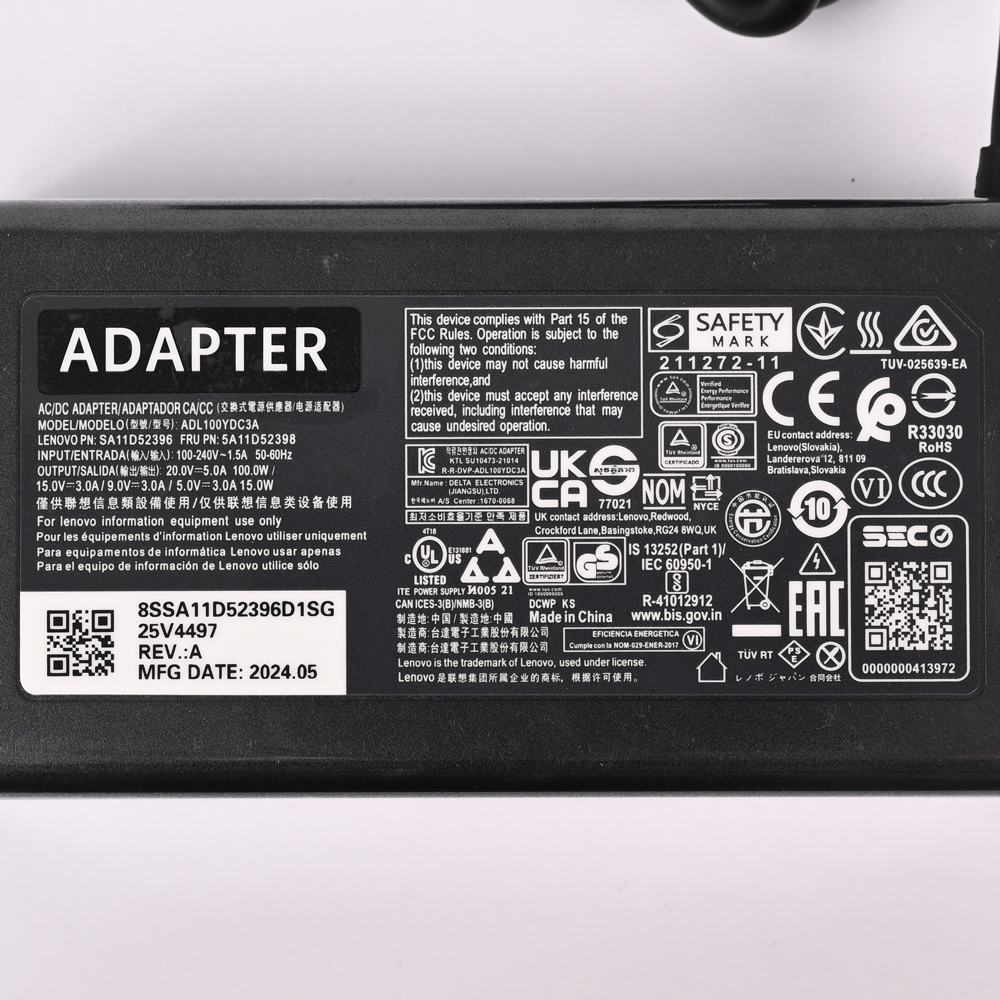 Punjac za laptop Lenovo Type C 20V 5A 100W HQ JC