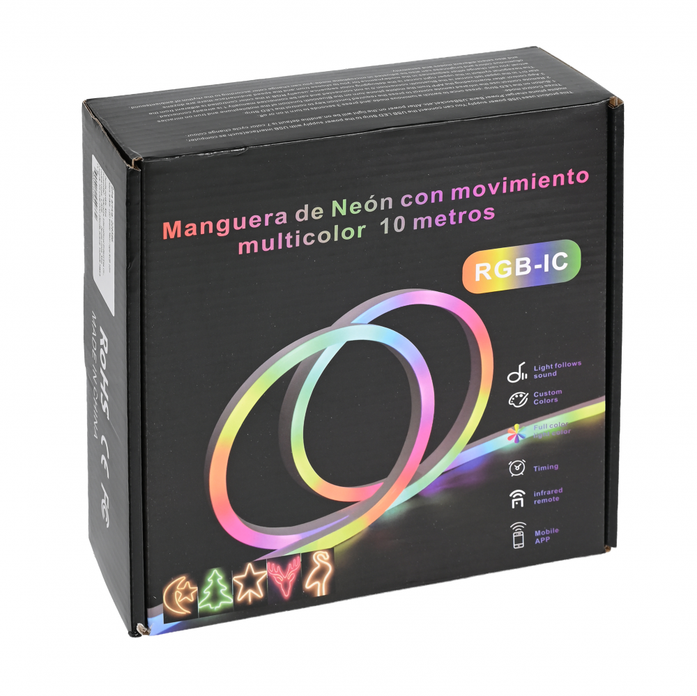 LED svetlo Neon rope RGB 10m