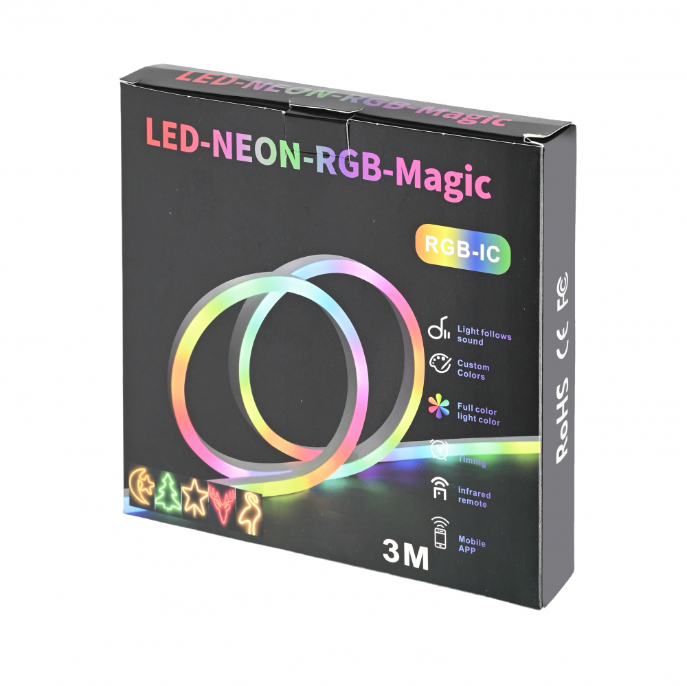 LED svetlo Neon rope RGB 3m