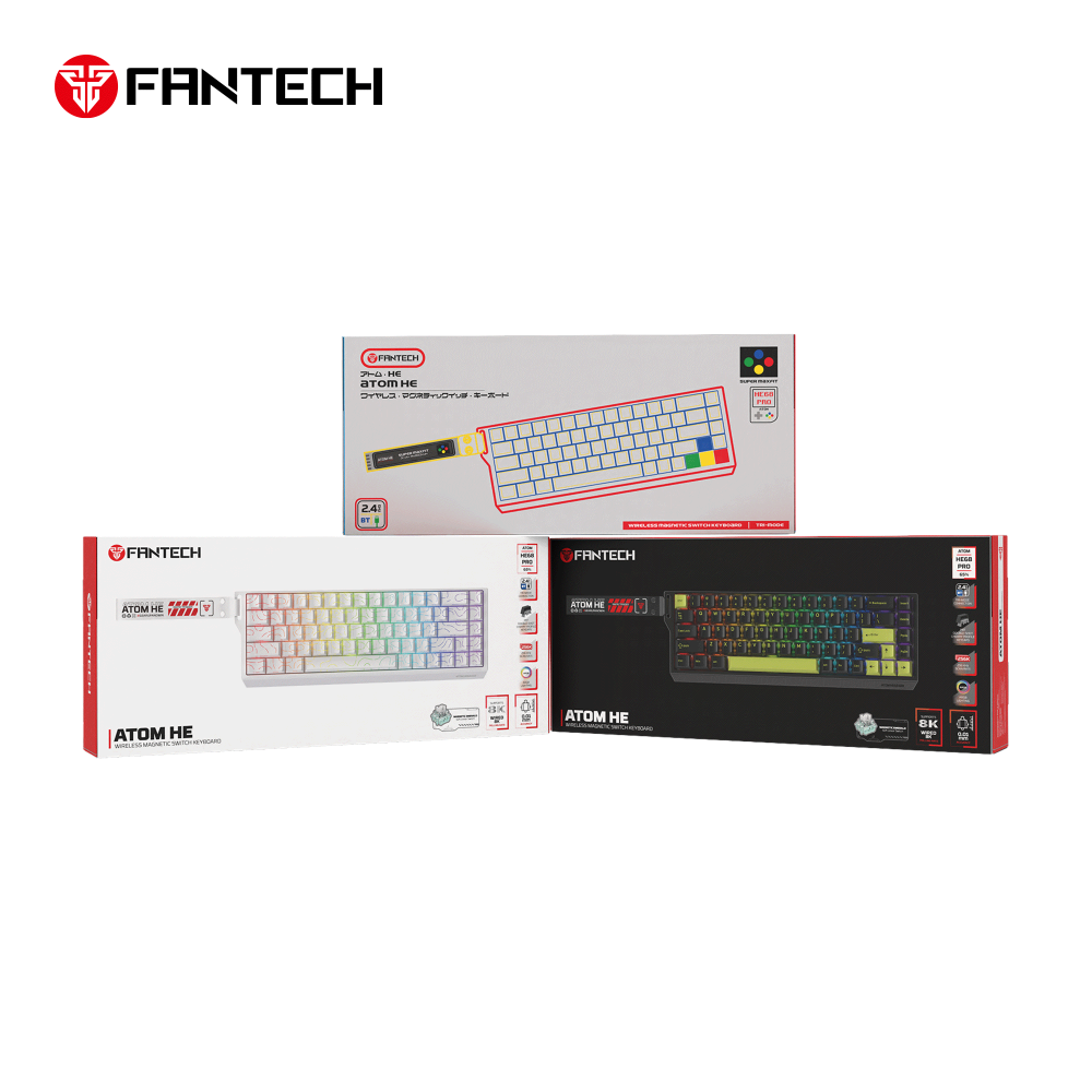 Tastatura Wired Magnetic Gaming Fantech MK922 Atom HE68 Pro Super Maxfit siva (emerald switch)