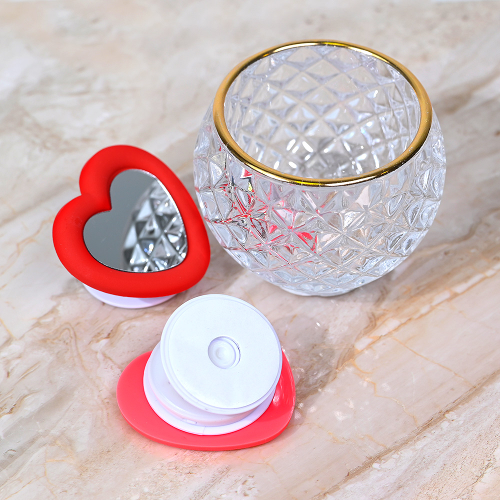 Stalak Pop Heart Mirror pink