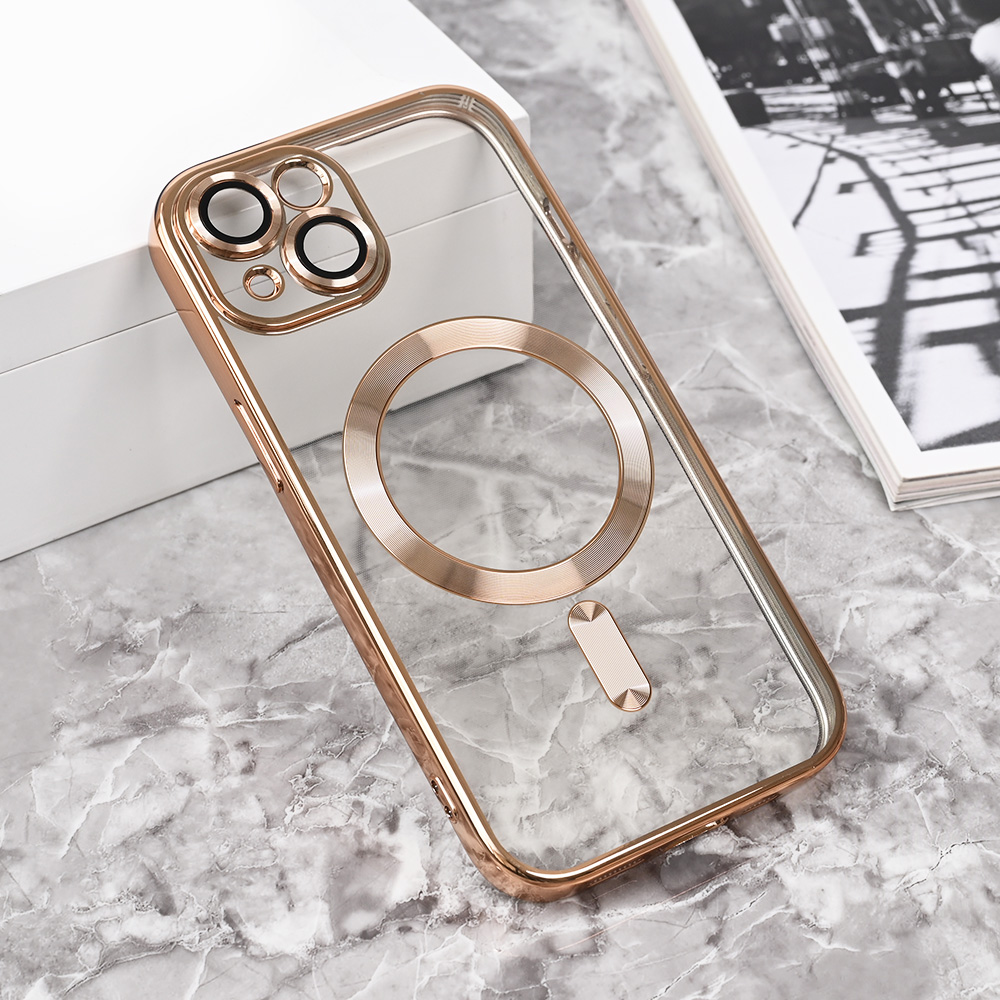 Torbica Magsafe Lux za iPhone 15 6.1 zlatna