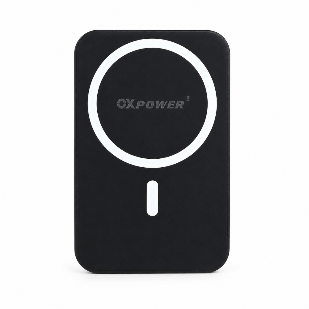 Power bank prenosiva baterija Magsafe Oxpower PD W5 5000mAh crna Print