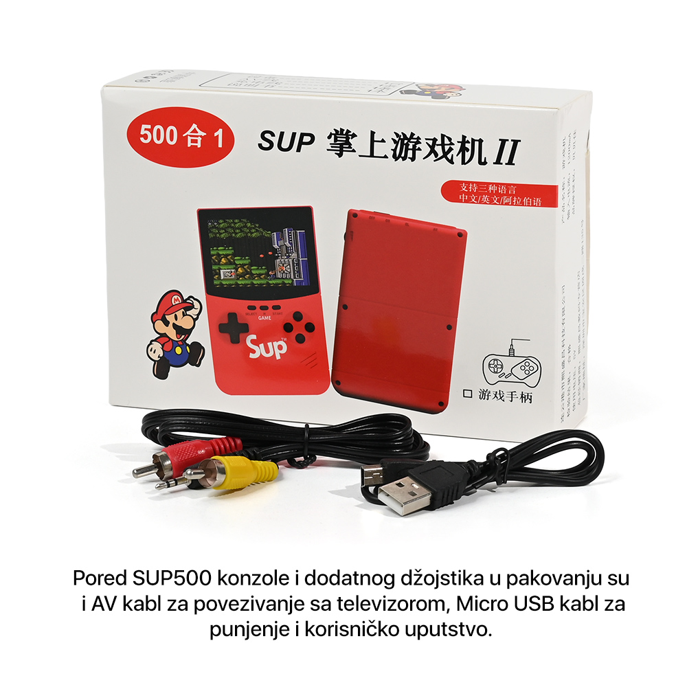 Konzola za igranje Gameboy SUP500 crvena