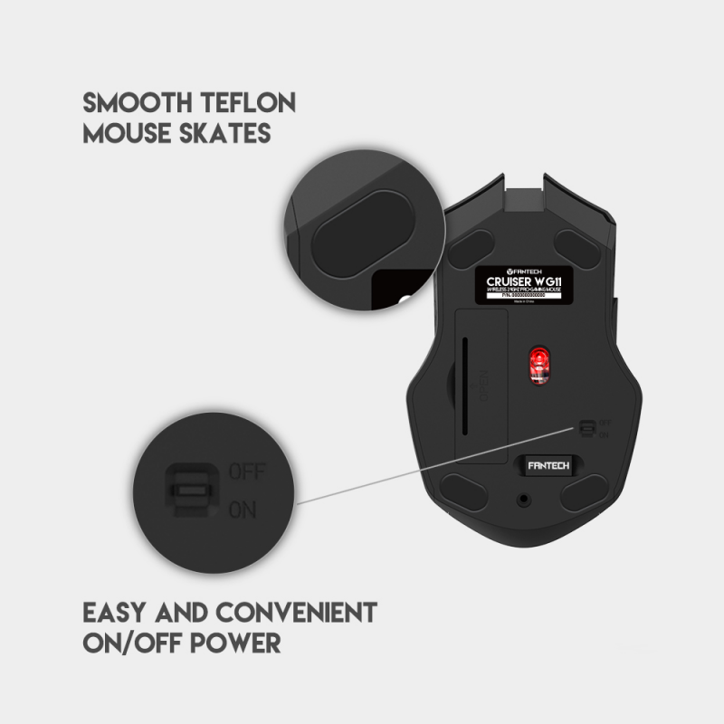 Mis Wireless Fantech WG11 Cruiser space edition