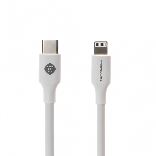 Data kabl Teracell Plus 27W PD Type C za iPhone 11/12/13 lightning beli 2m
