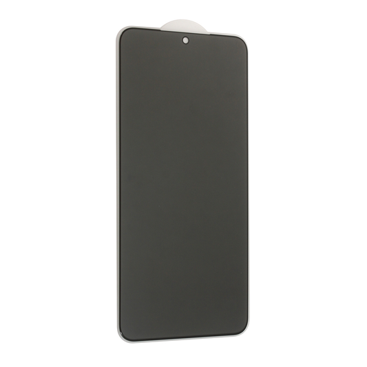 Zastitno staklo Tempered Glass Privacy 2.5D full glue za Samsung S901B Galaxy S22 5G crni (fingerprint unlock)