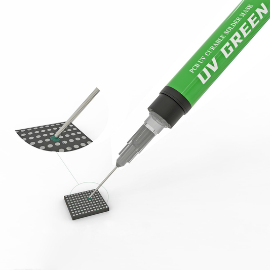2UUL PCB UV Maska sa 3kom 0.6mm tanke igle zelena