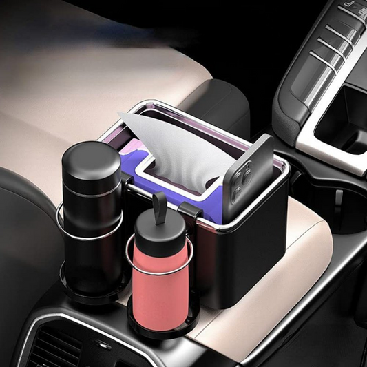 Drzac za case za auto sa pregradom crni