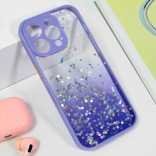 Torbica Frame Glitter za iPhone 14 Pro Max 6.7 ljubicasta