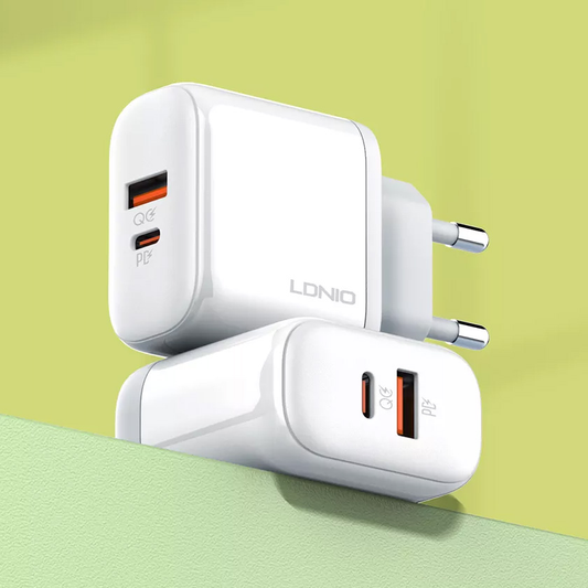 Kucni punjac LDNIO A2526C PD, QC4+, QC3.0, PPS 45W Type C na Type C