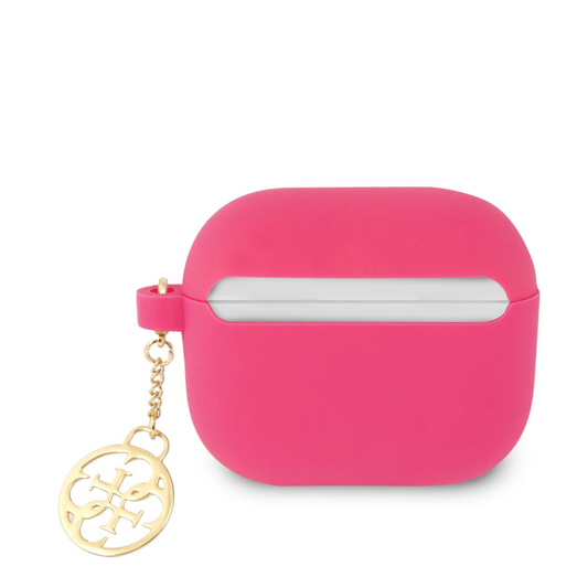 Torbica Guess Silicone za Airpods 3 4G Charm pink (GUA3LSC4EF)
