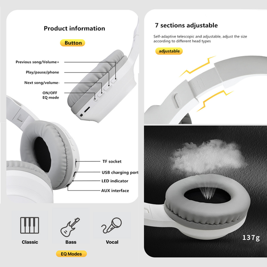 Bluetooth slusalice Sodo SD-703 plave