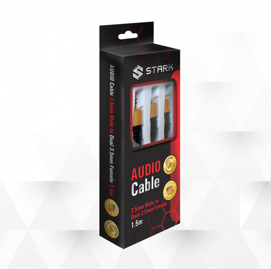 Kabl STARK audio 3.5mm stereo na 2X3.5mm stereo