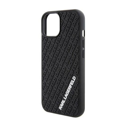 Torbica Karl Lagerfeld Hc 3D Multi Logo za iPhone 15 6.1 crna (KLHCP15S3DMKRLK)