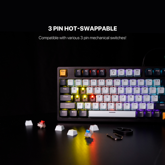 Tastatura Mehanicka Gaming Fantech MK890 RGB Atom 96 Navy (Red switch)