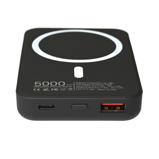 Power bank prenosiva baterija Magsafe PD 5000 mAh crna