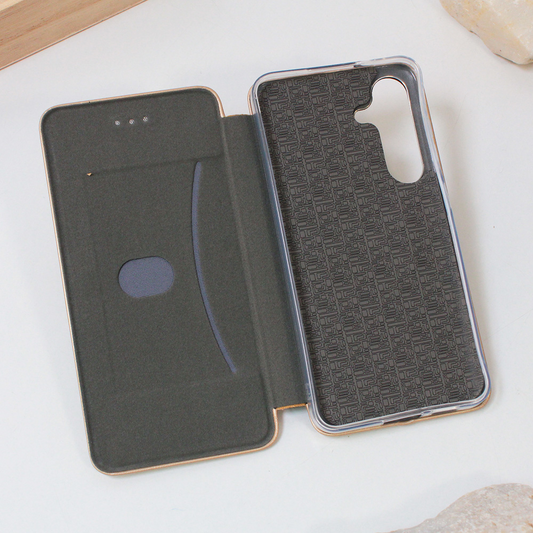 Torbica Teracell Flip Cover za Samsung S721B Galaxy S24 FE zlatna