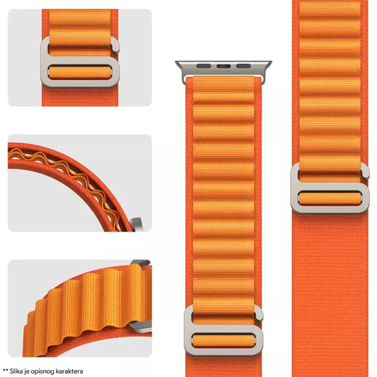 Narukvica Moye Smart Watch Alpine Loop Strap 44/45/49mm Pink Sand