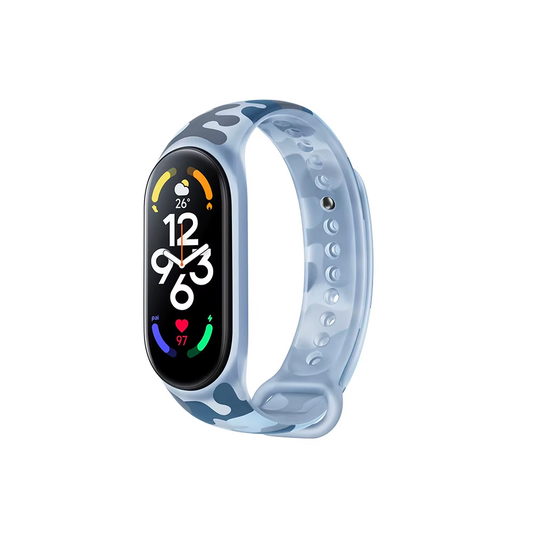 Narukvica za smart watch Xiaomi Mi Band M7 maskirna plava