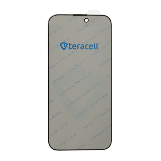 Zastitno staklo Tempered Glass Privacy Teracell Titan 2.5D za iPhone 15/16 6.1 crni