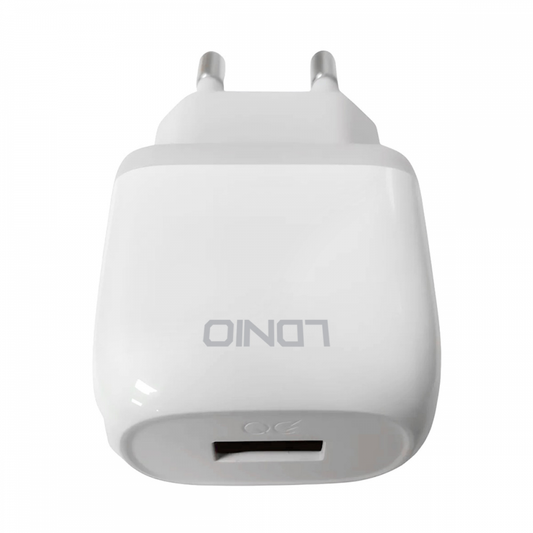 Kucni punjac LDNIO A1209Q QC3.0, 18W sa Type C kablom beli
