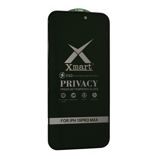 Zastitno staklo Tempered glass X mart 9D Privacy za iPhone 15 Pro Max 6.7
