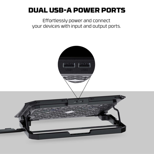 Laptop Cooler Fantech NC14 RGB crni