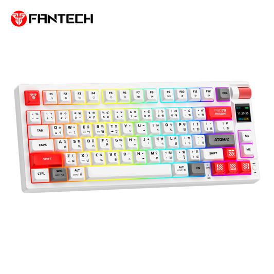 Tastatura Mehanicka Gaming Fantech MK917 RGB Atom PRO79 Wireless bela (Red switch)