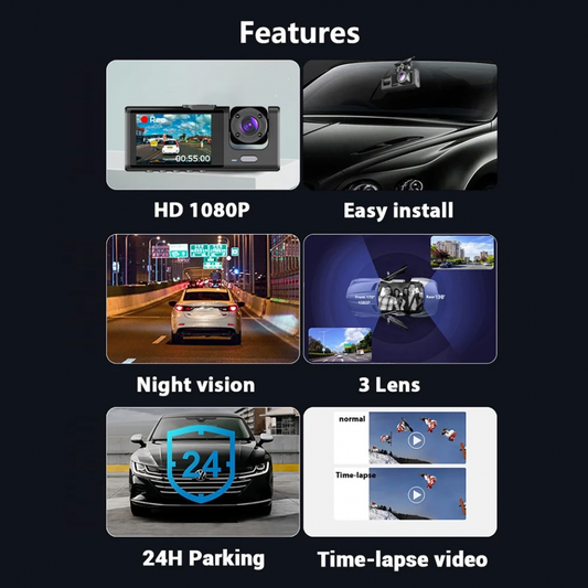Kamera za Auto DashCam S1 JWD 1080P crna