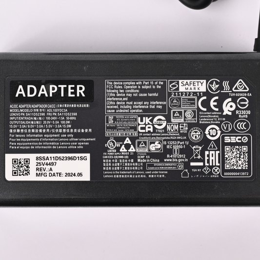 Punjac za laptop Lenovo Type C 20V 5A 100W HQ JC